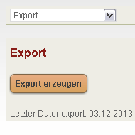 Datenexport